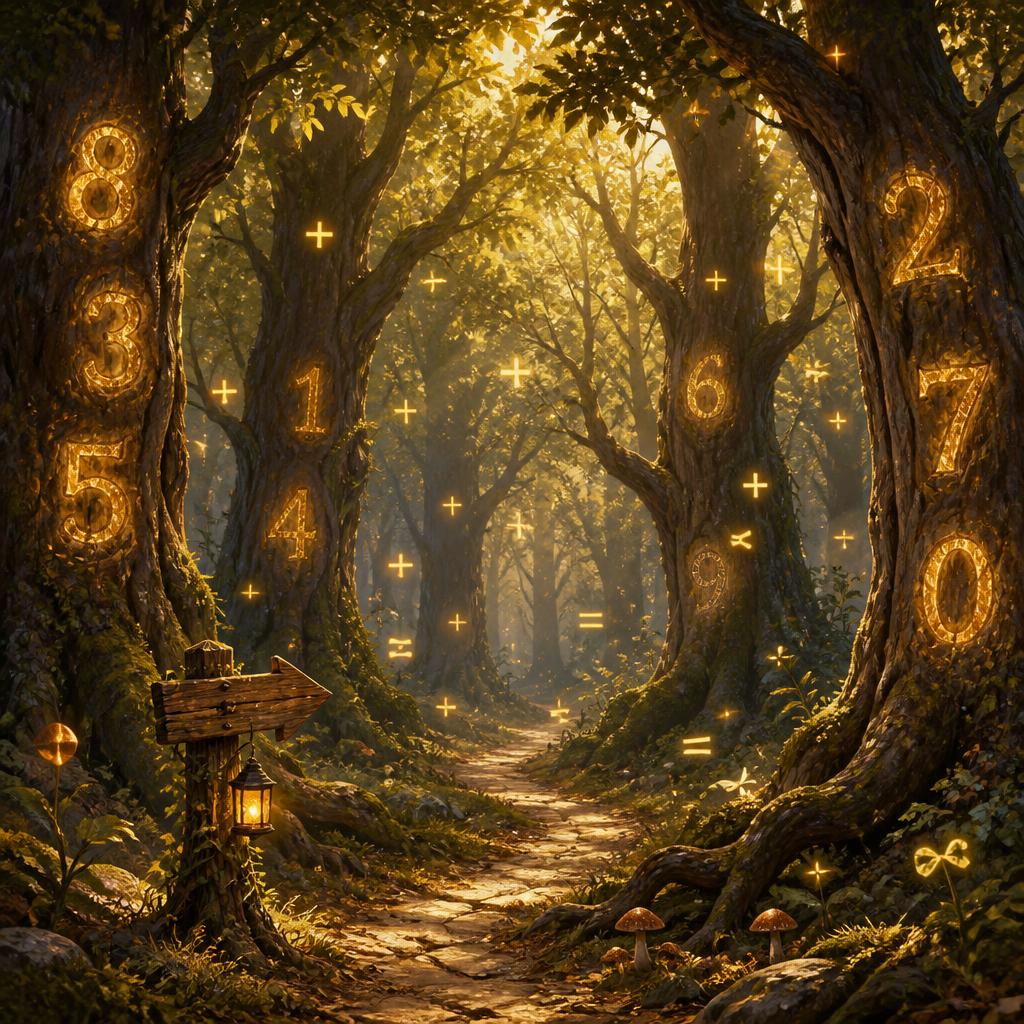 Illustrazione di La foresta dei numeri
