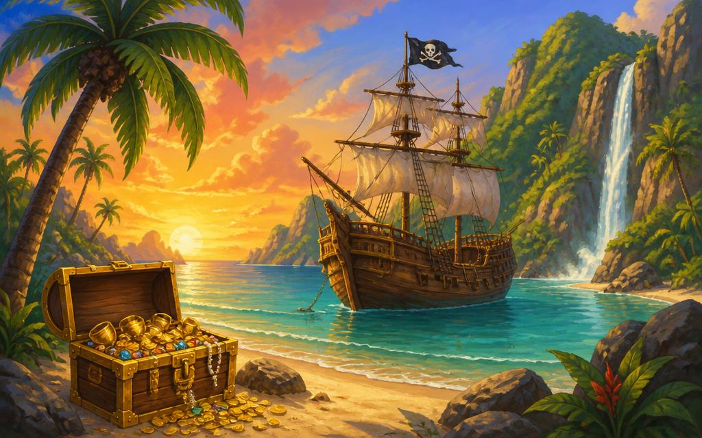 Illustrazione di L'Isola del Tesoro